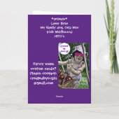 Funny Popcorn Card Karte (Rückseite)