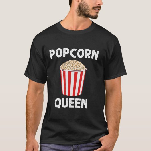Funny Popcorn Geschenk für Frauen Mais Kernel Lebe T-Shirt (Vorderseite)