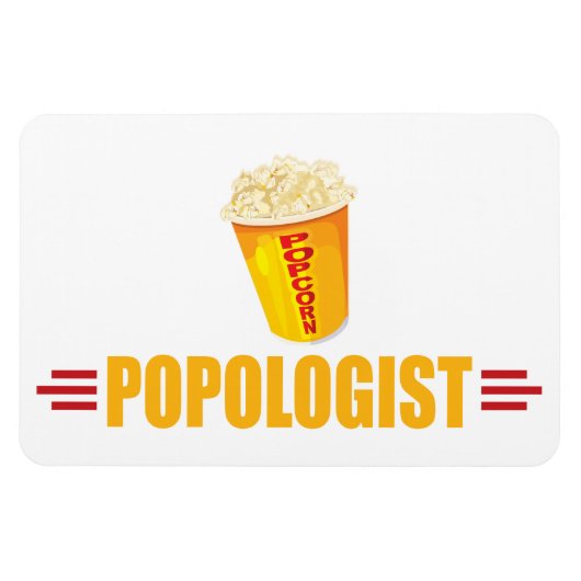 Funny Popcorn Magnet (Horizontal)
