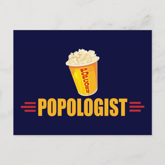 Funny Popcorn Postkarte (Vorderseite)