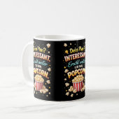 Funny Popcorn Quote – Drama Observer Design Kaffeetasse (Vorderseite Links)