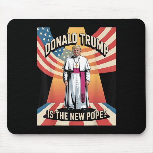 Funny Pope & amp; Präsident Donald Trump, katholis Mousepad (Vorne)