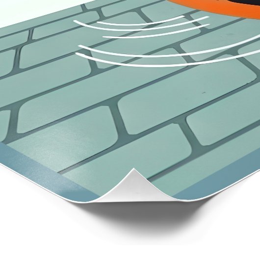 Funny Pope and priests Poster (Ecke)