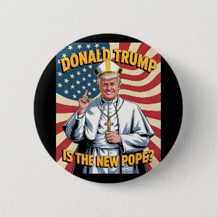 Funny Pope und Präsident Donald Trump8 Button
