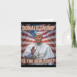 Funny Pope und Präsident Donald Trump Karte