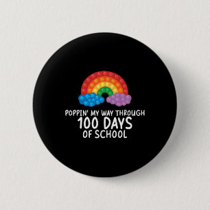 Funny Poppin meinen Weg durch 100 Tage der Schule Button