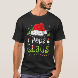 Funny Pops Claus Christmas Pajamas Weihnachtsmannm T-Shirt