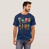 Funny Popsicle Summer Horror Halloween Ice Cream S T-Shirt (Vorne ganz)
