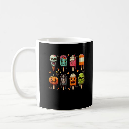 Funny Popsicle Summer Horror Halloween IceCream Su Kaffeetasse (Links)
