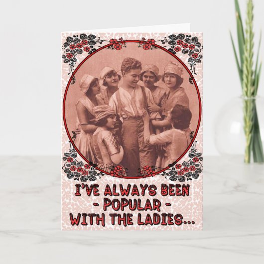 Funny "Popular" Vintage Retro-Hochzeitstag Karte (Vorderseite)