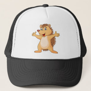 Funny porcupine Cartoon Truckerkappe