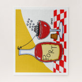 Funny Port Wine Bon Voyage Party Door Prize Puzzle (Vertikal)
