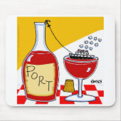 Funny Port Wine Cartoon Mouse Pad Mousepad (Vorne)