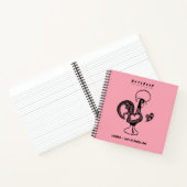 Funny portugiesisches Rooster Moderne Silhouette Notizblock (Innenseite)