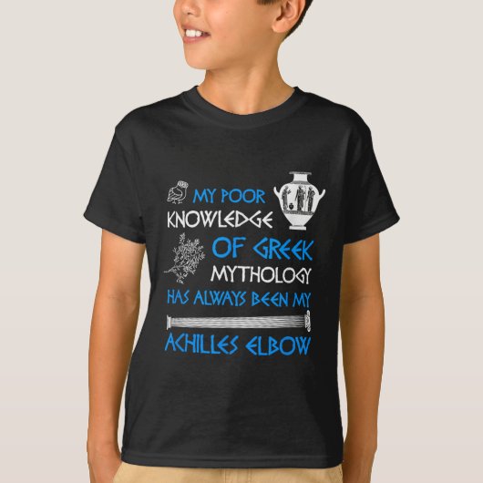 Funny Pose Knowledge Grithology Achilles T-Shirt (Vorderseite)