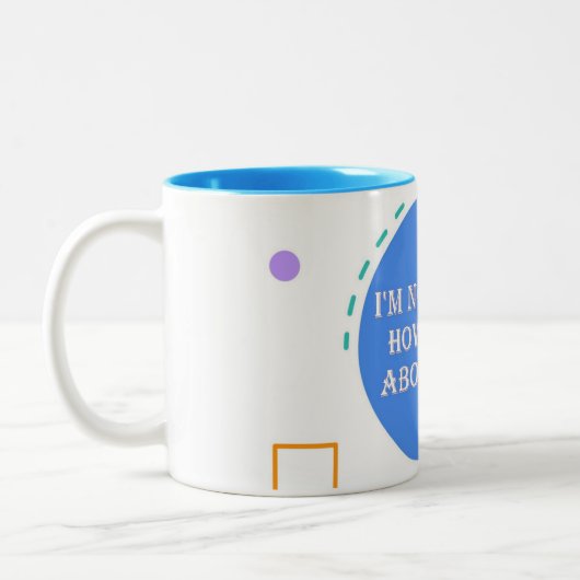 Funny Positive Kaffee-Tasse Zweifarbige Tasse (Links)