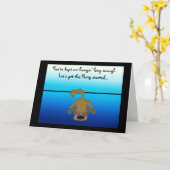 Funny Possum Birthday Karte (Gelbe Blume)