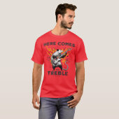 Funny Possum Here Comeshereble Bass Guitar Rock Mu T-Shirt (Vorne ganz)