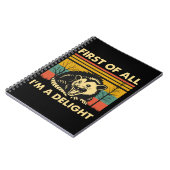 Funny Possum Zitat - Zunächst einmal bin ich ein G Notizblock (Linke Seite)