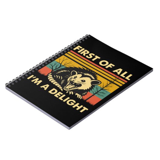 Funny Possum Zitat - Zunächst einmal bin ich ein G Notizblock (Linke Seite)