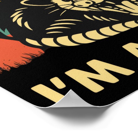 Funny Possum Zitat - Zunächst einmal bin ich ein G Poster (Ecke)