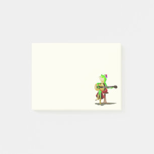 Funny Post it Notes mit Frog Playing Guitar Post-it Klebezettel