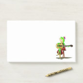Funny Post-it® Notes mit Frog Playing Guitar Post-it Klebezettel (Auf Schreibtisch)