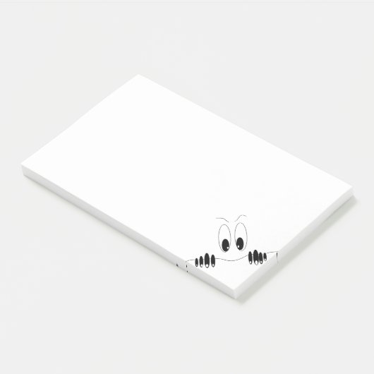 Funny Post it Notes mit Neugier Augen Post-it Klebezettel (angewinkelt)