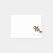 Funny Post it Notes Playful Giraffe - Custom Text Post-it Klebezettel (Vorderseite)