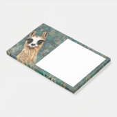 Funny Post it Notes with Curious Baby Llama Post-it Klebezettel (angewinkelt)