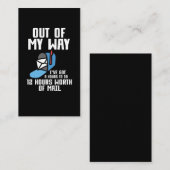 Funny Post Office Worker Mail Carrier Postman Visitenkarte (Vorne/Hinten)