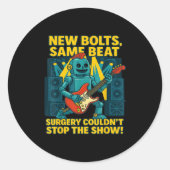 Funny Post Opt Scoliose Operation Erholung Kid Clo Runder Aufkleber (Vorderseite)