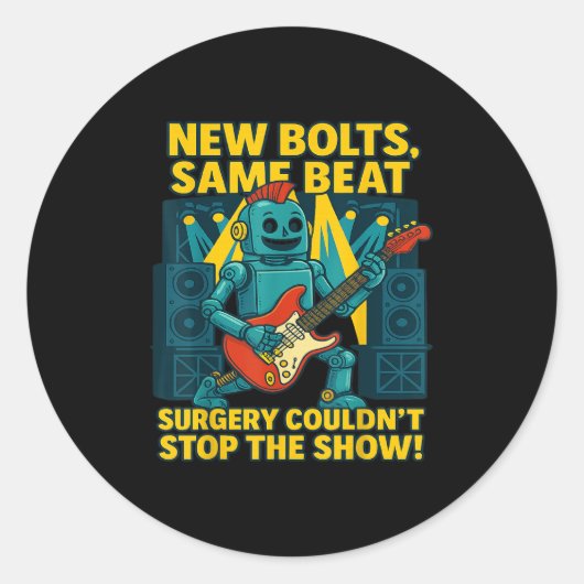 Funny Post Opt Scoliose Operation Erholung Kid Clo Runder Aufkleber (Vorderseite)