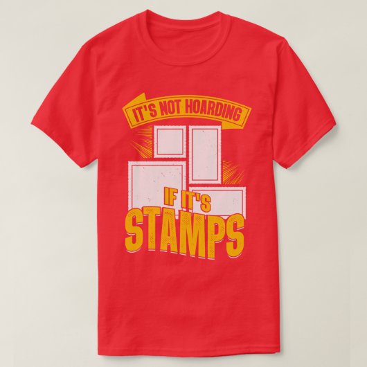 Funny Postage Briefmarke Sammlergeschenk T-Shirt (Design vorne)