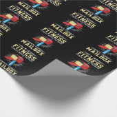 Funny Postal Fitness Postman Geschenkpapier (Ecke)