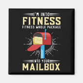 Funny Postal Fitness Postman Magnet (Vorne)