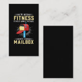 Funny Postal Fitness Postman Visitenkarte (Vorne/Hinten)
