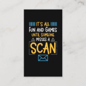 Funny Postal Worker Mailman Visitenkarte (Vorderseite)