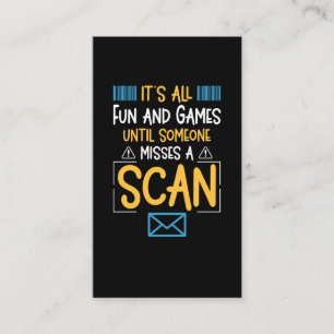 Funny Postal Worker Mailman Visitenkarte