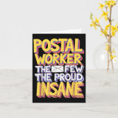 Funny Postal Worker Quote Meme Design Karte (Gelbe Blume)