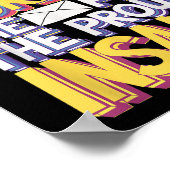 Funny Postal Worker Quote Meme Design Poster (Ecke)