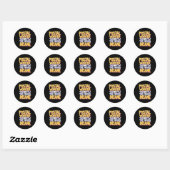 Funny Postal Worker Quote Meme Design Runder Aufkleber (Blatt)