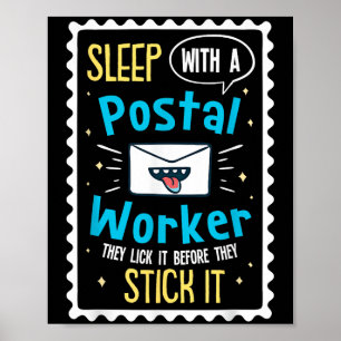 Funny Postal Worker Sprichwort - Mailman Postman P Poster