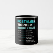 Funny Postal Worker Stundensatz Tasse (Mittel)