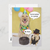 Funny Postcard Einladung (Vorne/Hinten)