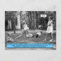 Funny Postcard - Leapfrog