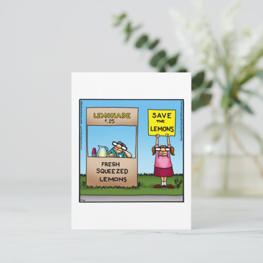 Funny Postcard nur weil Postkarte (Stehend Vorderseite)