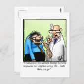 Funny Postcard nur weil Postkarte (Vorne/Hinten)