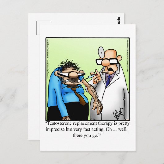 Funny Postcard nur weil Postkarte (Vorne/Hinten)