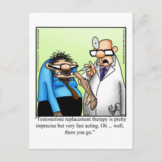 Funny Postcard nur weil Postkarte (Vorderseite)